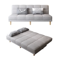 {SG Sales} Foldable Multifunctional Sofa Technology Cloth Sofa Dual-Use Fabric Couch Foldable Sofa Bed 2 Seater 3 Seater 4 Seater Sofa Chair Living Room Bedroom Lazy Small Sofa Bed