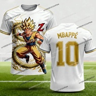 New Mbappé Jersey Dragon Ball Z Son Goku Special Edition Football Jersey Men Anime Streetwear Kids S
