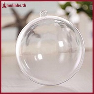 MULINHE Transparent Open Plastic Christmas Decor Ball Bauble Ornament Gift Present Box TH