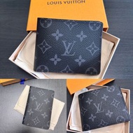 LV 經典黑色老花男裝 Multiple 銀包 Slender wallet men’s wallet compact wallet