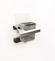 貼片式簡鍊牙刷架　無痕貼片免鑽孔　以304不鏽鋼材質製成