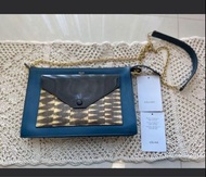Celine envelope pocket snake skin crossbody Chanel Dior YSL