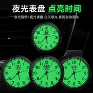 Car luminous electronic watch ornaments Car luminous electronic watch Interior Time Display Quartz w