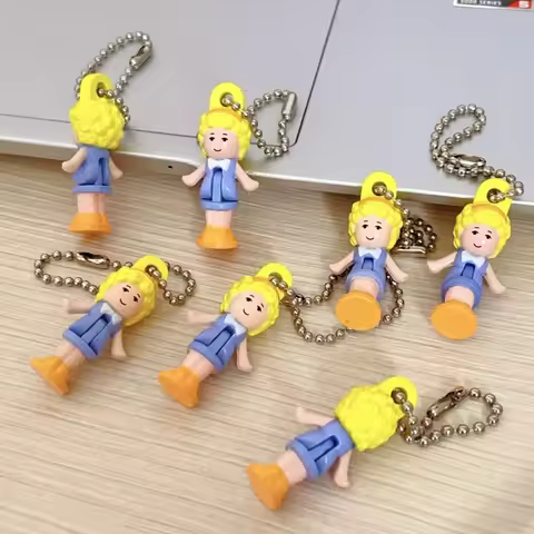 Bandai Polly Pocket Official Articulated Miniature Keychain Authentic Collectible Japanese Model Kit