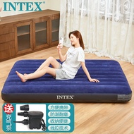 INTEX 线拉款64759家用充气床垫 户外气垫床特大加高 双人折叠床152*203*25cm躺椅充气垫防潮垫