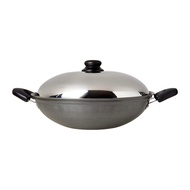 Dolphin Collection HA Chinese Wok 36cm Stainless Steel Lid