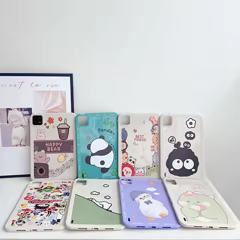 For Samsung Galaxy Tab S6 A7 Lite A8 A9 S7 S8 S9 S10 Plus 11 Cartoon Powerpuff Girls Dinosaur Kids S