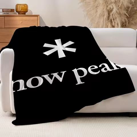Fashion Print Snow Peak Blanket for Sofa Bed Office Travel Camping Soft Warm Cozy for Sleeping Readi
