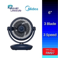 Midea 6 Inch 26W Table Circulation Fan 3 Blade MFG150M0APB