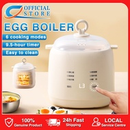 [SG Stock] Egg Boiler Smart Automatic Power Off Egg Steamer 6 Modes Portable Breakfast Machine Home