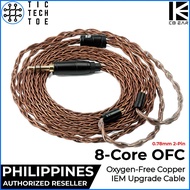KBEAR 8-Core Oxygen-Free Copper Braided Soft Tangle-Free OFC Earphone IEM Upgrade Replacement Cable