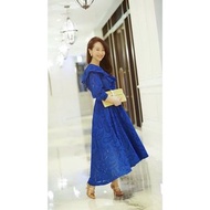 Stella Lai 自創款 - 時尚藍布蕾絲洋裝 (40)