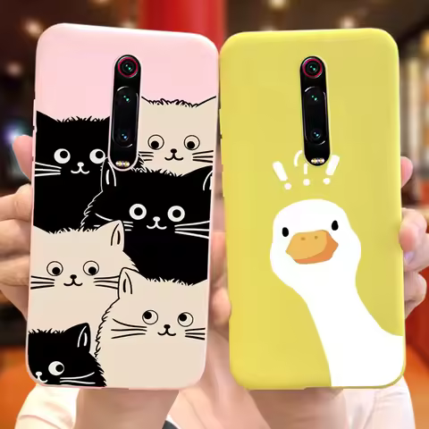 Cartoon Case For Xiaomi Mi 9T Pro Mi9T Cute Candy Color Soft Silicon Back Cover For Xiaomi Mi 9T 9 T