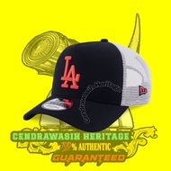 New Era 9Forty A-Frame Trucker Los Angeles Dodgers Black Snapback Cap Original