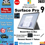MICROSOFT SURFACE PRO 9 laptop 2 in 1 Windows 11 Lisensi Resmi intel