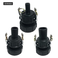 CHiWANji IBC Tank Adapter Connector 3inch Female  to 25mm/40/50mm Garden Hose /Oil  Water Fitting  V