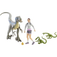 Jurassic World Human & Dino Pack Yasmina Yaz & Velociraptor Action Figures 3 Com UGMP 98QJ O9JW JC6B