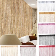 Party wedding Decorative curtain String Door Curtain Fly Screen Window Panel Fringe Tassel Beads Room Divider Bm Color wall panel curtain