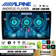 [8GB RAM+256GB ROM]QLED Alpine Android Player 9"10" inch Car Multimedia MP5 Player WIFI