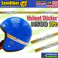 Sticker Helmet MS88 WS88 Helmet MS88 WS88 Sticker Topi Keledar (Original Size Fit Fit) Sticker Helme