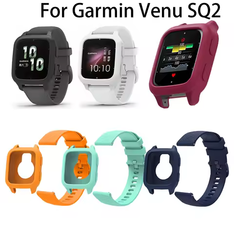 Silicone 20mm Watchstrap Band For Garmin Venu SQ 2 Smart Wristband For Garmin Venu SQ2 Bracelet Wris