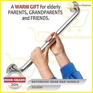 ▰ ➞ ◧ Grab Bar Handrail Stainless Steel 304, / PWD Handle Balance Bar Anti Slip 25X500mm