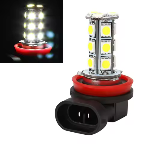 12V H11 H8 18SMD Bulb LED Car DRL Day Fog Lights Truck Position Trailer Clearance Lamp Parking Illum