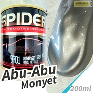 Cat Abu Abu Monyet SPIDER Anthrasit Grey Metallic