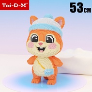 le.go con sóc 53cm 31cm cỡ lớn (TẶNG BÚA) đồ chơi xếp hình lắp ráp nano 3d cho bé