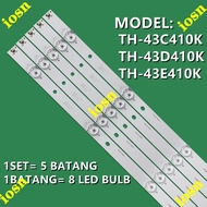 1Set = 5 Bar TH-43C410K TH-43D410K TH-43E410K PANASONIC 43" INCH LED TV BACKLIGHT LAMP TV TH-43D410 