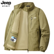 JEEP SPIRIT แจ็กเก็ตผู้ชายใหม่แจ็กเก็ตทำงานลำลองบาง