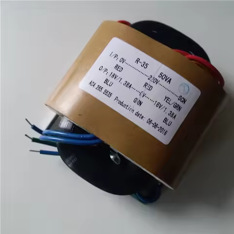 R Core Transformer 50W Dual 18V R35 Transformers 220V To 18V-0-18V 1.38A Custom Transformer Copper S