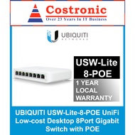 UBIQUITI USW-Lite-8-POE UniFi Low-cost Desktop 8Port Gigabit Switch with POE