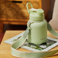 Lock&Lock | ถ้วยเก็บความร้อนและเย็นแบบมีฝาปิดได้ Lock N Lock ขนาดใหญ่ ทรงกลม ผลิตจากโลหะผสม เหมาะสำห