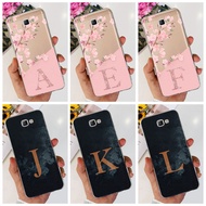 Samsung Galaxy J7 Prime / On7 (2016) / J7Prime 2018 SM-G610Y G610F G611F Fashion Flower Fog Initial 