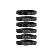 H SYMBOL BELT BLACK Leather Belt