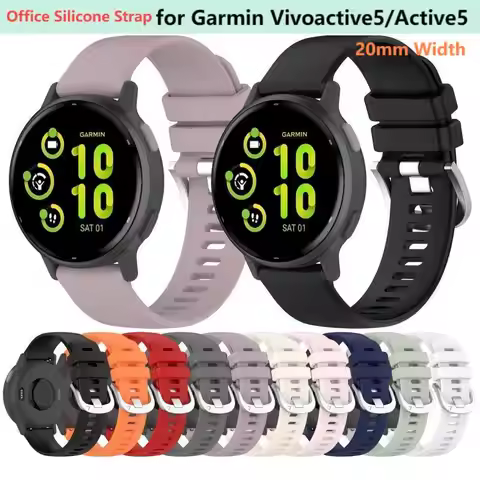 Official Silicone Strap for Garmin Vivoactive 5 6 WistBand for Garmin Active5 Replacement for Approa