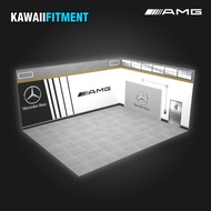 MERCEDES BENZ 1/64 Garage Diorama Papercraft