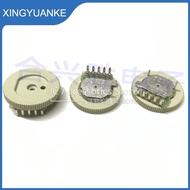 30Pcs/Lot 18*2.5MM Dial Potentiometer Duplex 5 Pin C50K Beige Wheel Roller Potentiometer