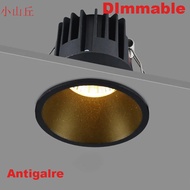 Recessed Dimmable Anti Glare COB LED Downlights 3W 5W 10W 15W LED Ceiling Spot Lights Background Lam