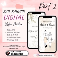 Kad Kahwin Digital | Video Kad Kahwin Murah | Wedding Invitation Digital E-Card Pertunangan, Perkahw