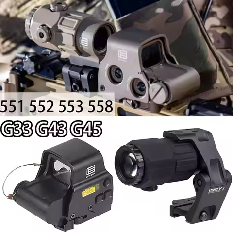 Eotech Holographic Dot Sight G43/G33/G45 558 551 552 Green Red Dot Sight Optics Riser Mount 3X 5X Ma