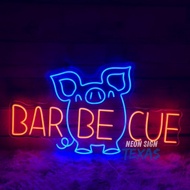 Barbecue Neon Sign Light, BBQ Party Decor, Barbecue Decor Sign, BBQ Wall Decor, Restaurant Decor Sig