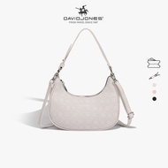David Jones Paris Women Small Size Rigid Hobo Bags Crossbody Shoulder Bag pu leather female Soft and
