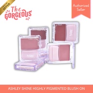 Ashley Shine Blush Cream AS9100 | Highly Pigmented Waterproof Long-Lasting Cheek Color with Puff