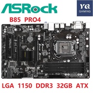 (used) (Socket 1150) Asrock B85 PRO4 High Performance Gaming Motherboard (4 RAM slots)