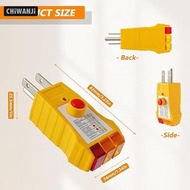 CHiWANji Outlet Tester with Gfci Electrical Outlets Grounding Household Socket Tester