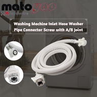 AB 1.5M / 2M / 2.5M / 3M / 4M / 5M Washing Machine Inlet Hose Washer Pipe Connector Screw with A/B J