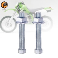 [prettyia] High Performance Chain Adjuster Bolts Motorcycle Chain Alignment Screw Silver Accessories