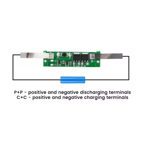 3.7V 8A 7.4V 10A Separate Port Lithium Battery Protection Board 1S 2S BMS 18650 21700 26650 Lipo Lit